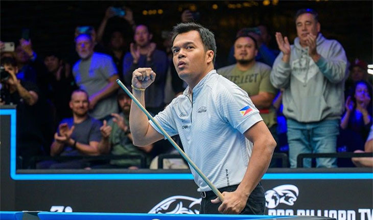 "Hắc hổ" Carlo Biado vô địch Giải billiards pool 10 bóng VĐTG 2024