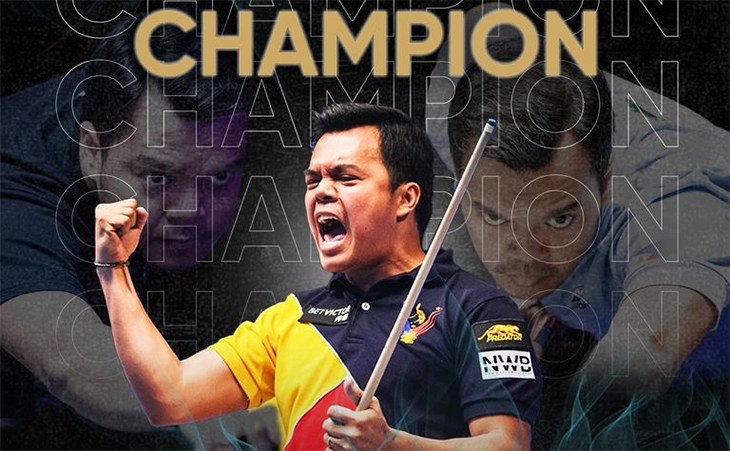 Carlo Biado xuất sắc vô địch Giải billiards Universal Chinese Taipei Open 2024
