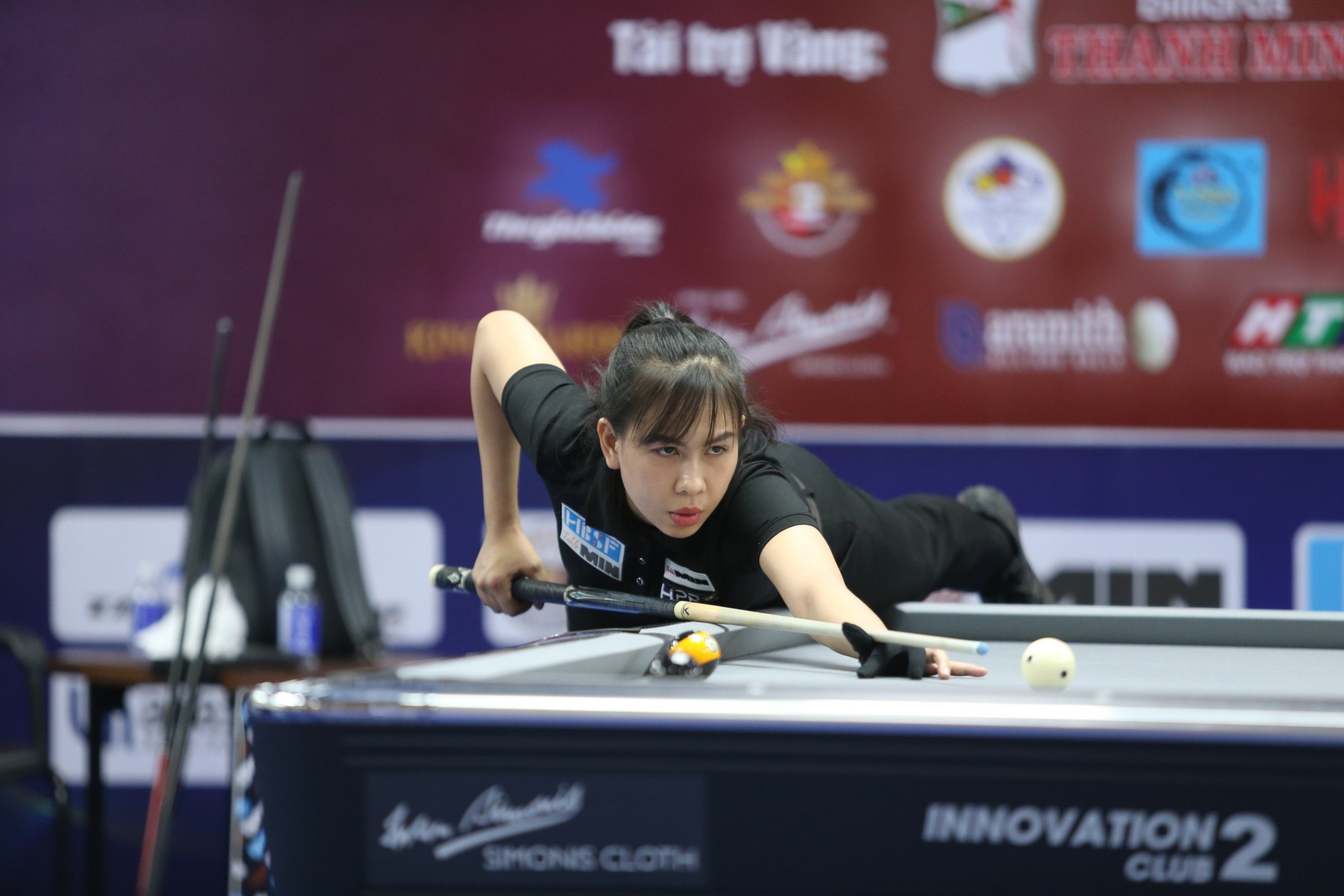 Vợ chồng Nguyễn Bích Trâm thắng liên tiếp ở Giải Billiards Pool 9 Bi HBSF Tou 1 năm 2024 Cúp Min Table