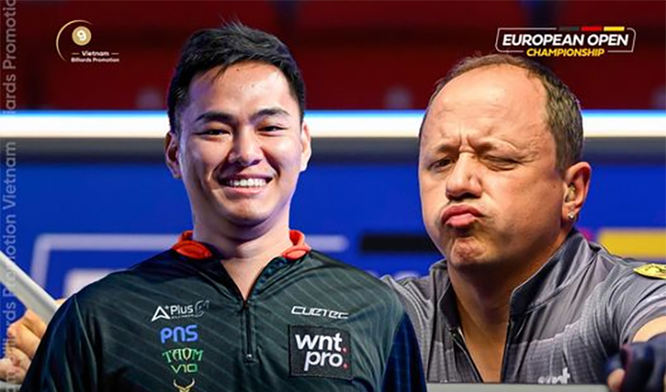 Trực tiếp billiards European Open ng&agrave;y 11/08: Johann Chua đụng độ Shane Van Boening