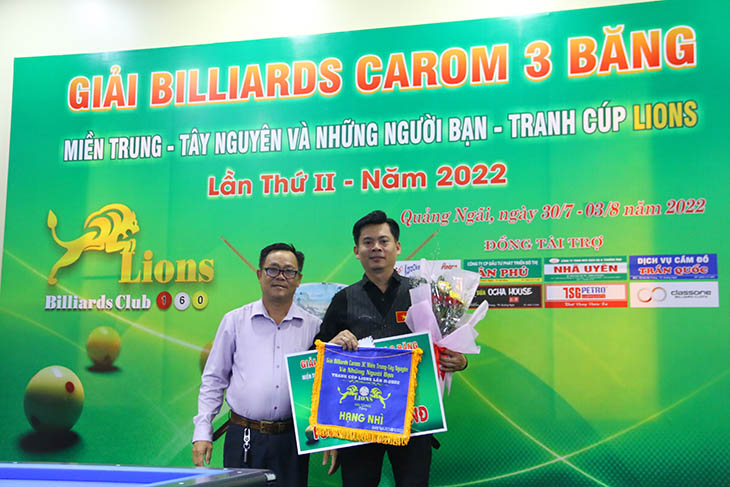 Thắng Dương Anh Vũ, Thới Hoàng Huân vô địch Carom 3 băng miền Trung – Tây Nguyên mở rộng