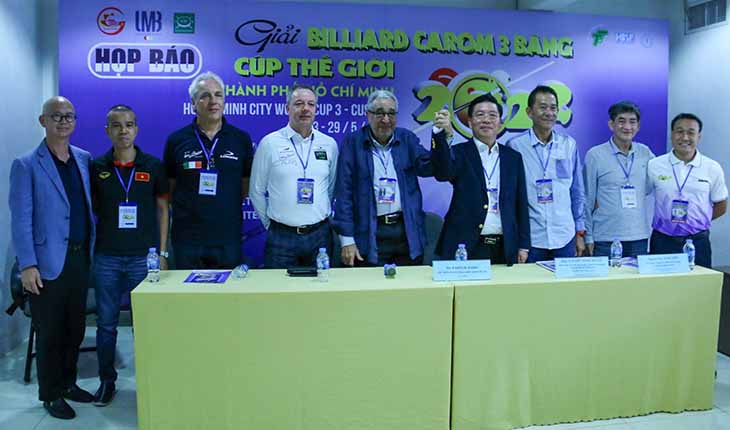 Giải Billiards Carom 3 băng World Cup TP.HCM 2022: Sân chơi thế giới cho cơ thủ Việt