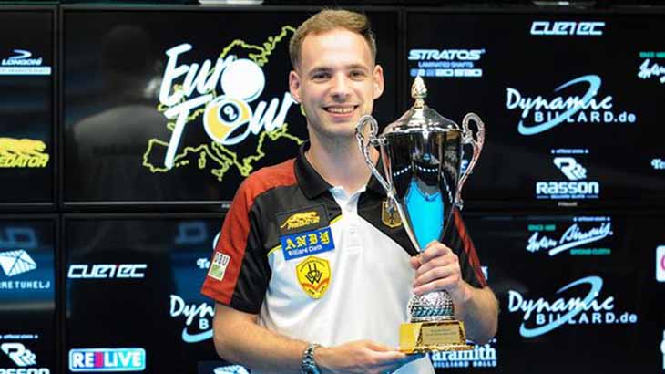 "Sát thủ" Joshua Filler lần thứ 6 vô địch hệ thống billiard pool 9 bóng Euro Tour