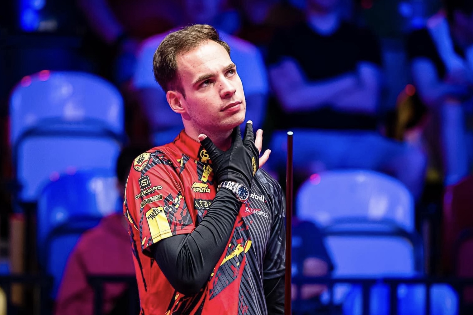 Joshua Filler sốc khi bị bắt lỗi ở giải billiards pool 10 bóng US Open 2024
