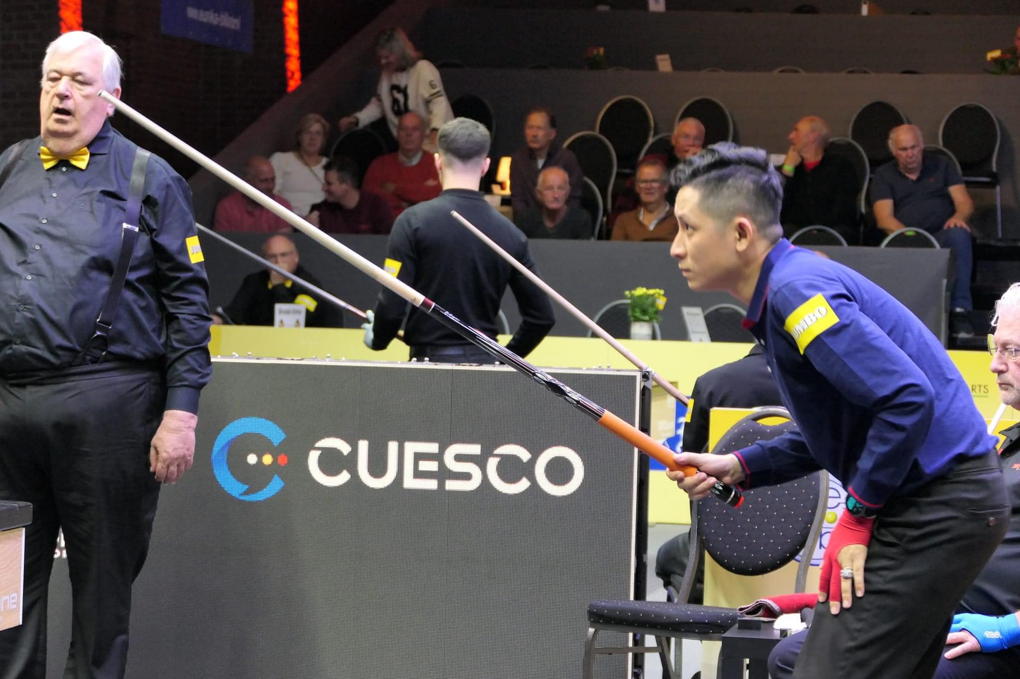 Nguyễn Ho&agrave;n Tất, Th&oacute;n Viết Ho&agrave;ng Minh v&agrave; Đ&agrave;o Văn Ly v&agrave;o v&ograve;ng loại cuối giải billiards Seoul World Cup 2024