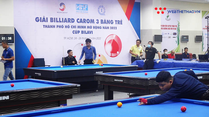 Billiard Carom 3 băng trẻ TPHCM mở rộng 2022: Kết quả giải l&agrave;m căn cứ dự Trẻ thế giới