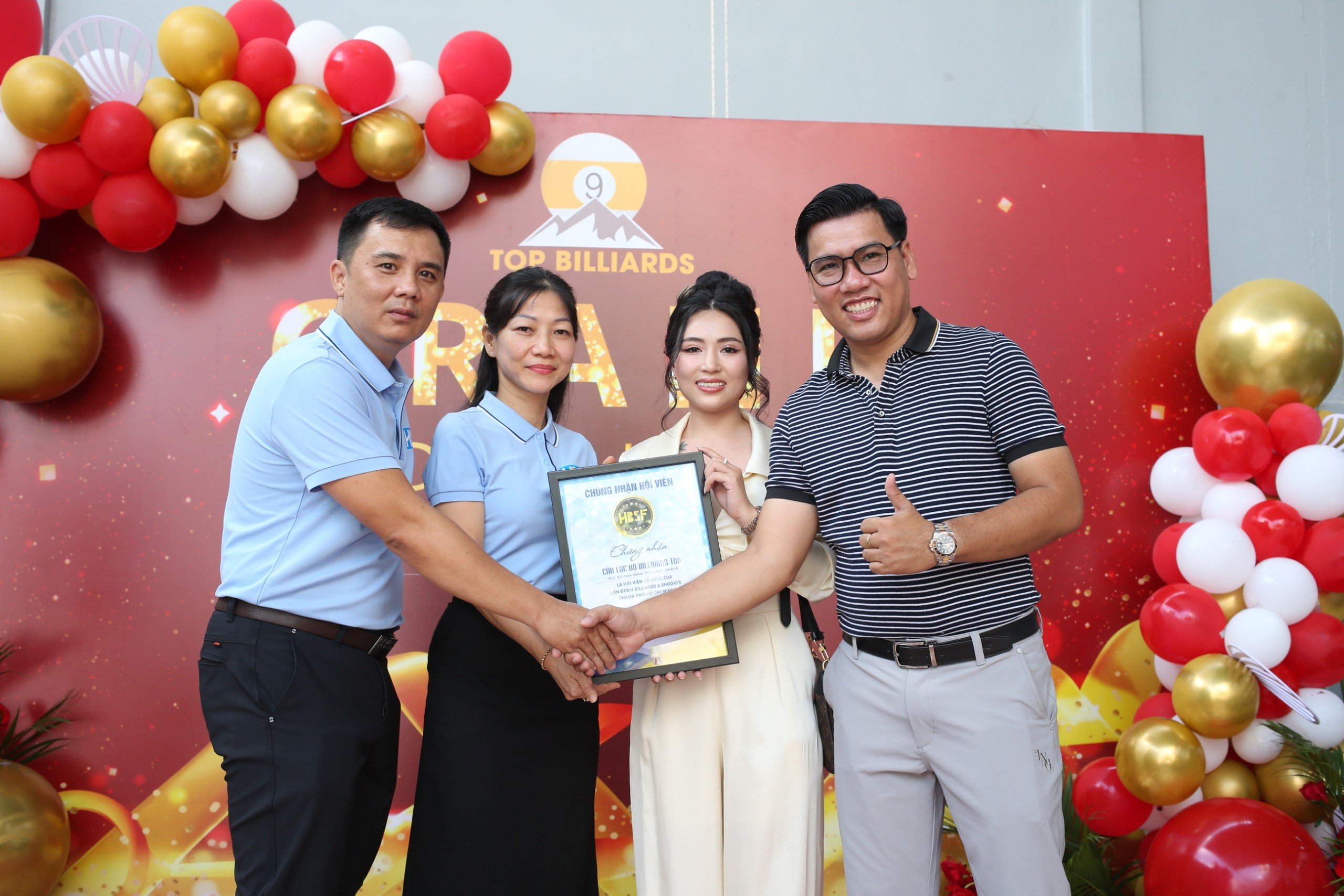 CLB Top Billiards Club trở thành Hội viên thứ 16 của Liên đoàn Billiards & Snooker TP.HCM