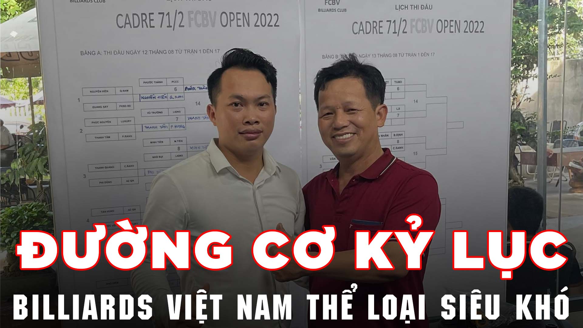 Đường cơ kỷ lục billiards Việt Nam thể loại siêu khó