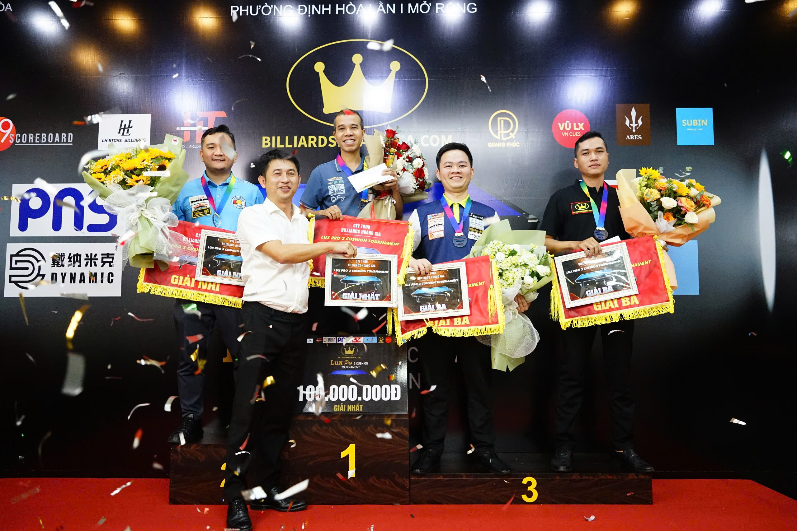 Ứng viên Cúp Chiến thắng 2024 Trần Quyết Chiến ẵm trọn 100 triệu đồng tại giải Billiards Carom 3 băng – Cup Lux Pro lần thứ 1