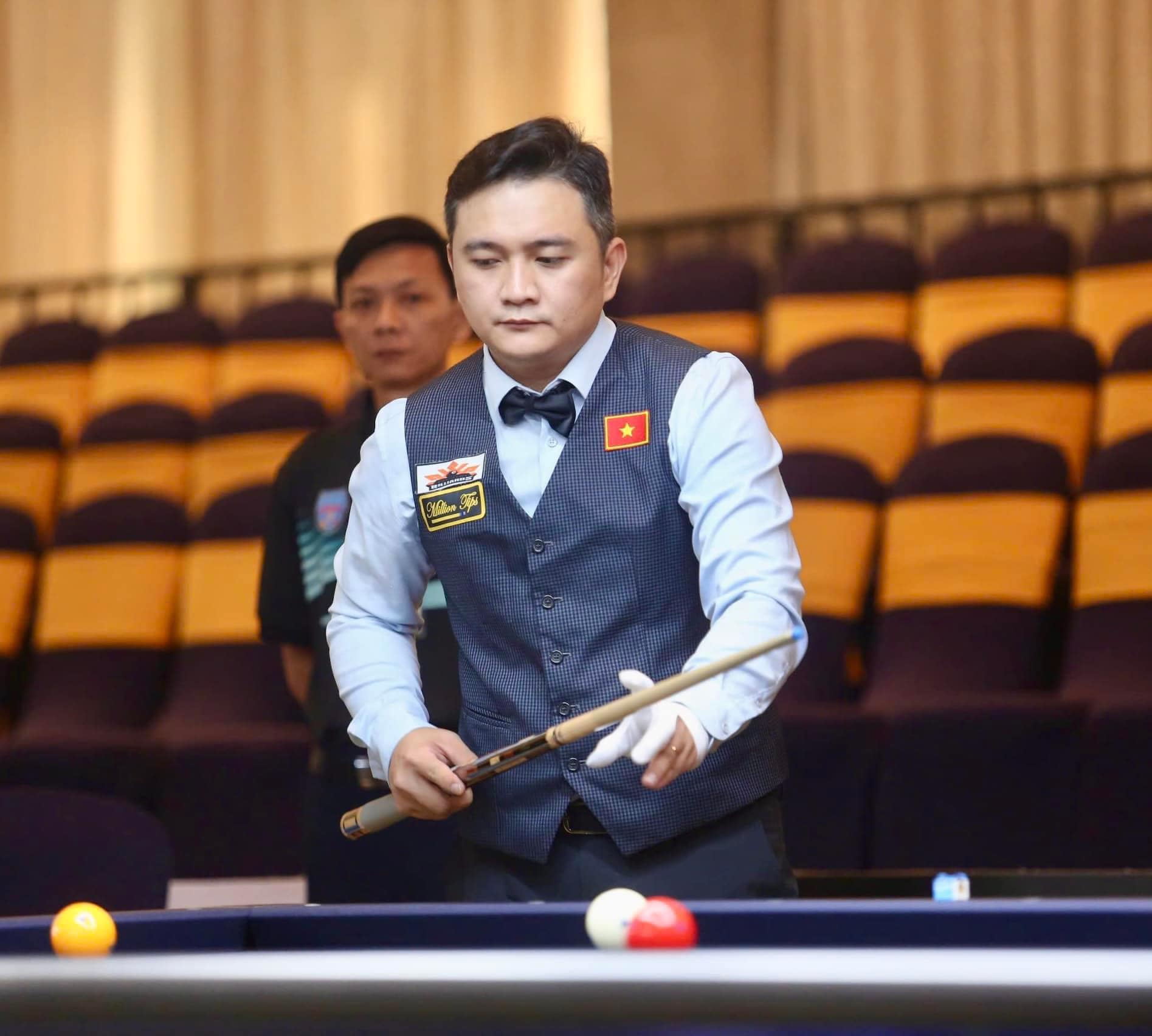 Chiêm Hồng Thái và Trần Thanh Lực vào tứ kết giải Giải billiard carom 3 băng vô địch thế giới 2024