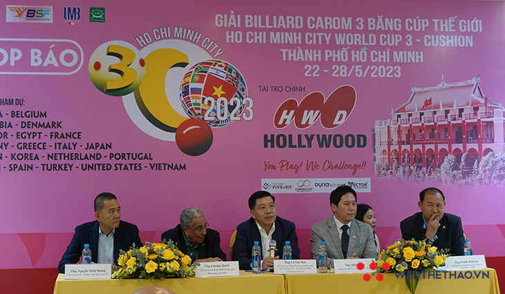 Giải Billiard Carom 3 băng Cúp thế giới (World Cup) TPHCM 2023 vào vòng đấu chính 32 "cọp"