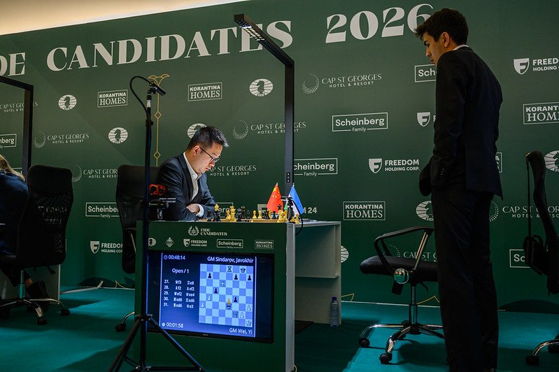 Javokhir Sindarov độc chiếm ngôi đầu Giải cờ vua Candidates 2026: Sự trỗi dậy của thế hệ kỳ thủ Gen Z Javokhir Sindarov độc chiếm ngôi đầu Giải cờ vua Candidates 2026: Sự trỗi dậy của thế hệ kỳ thủ Gen Z