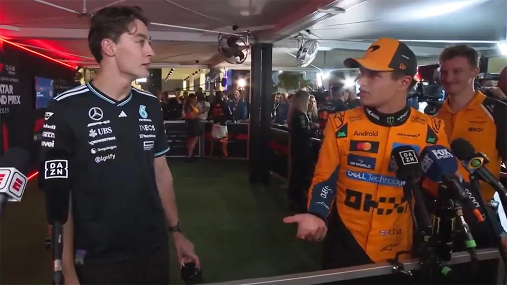 Russell vượt qua Norris ở FP3 tại F1 Abu Dhabi khi Hamilton gặp tai nạn