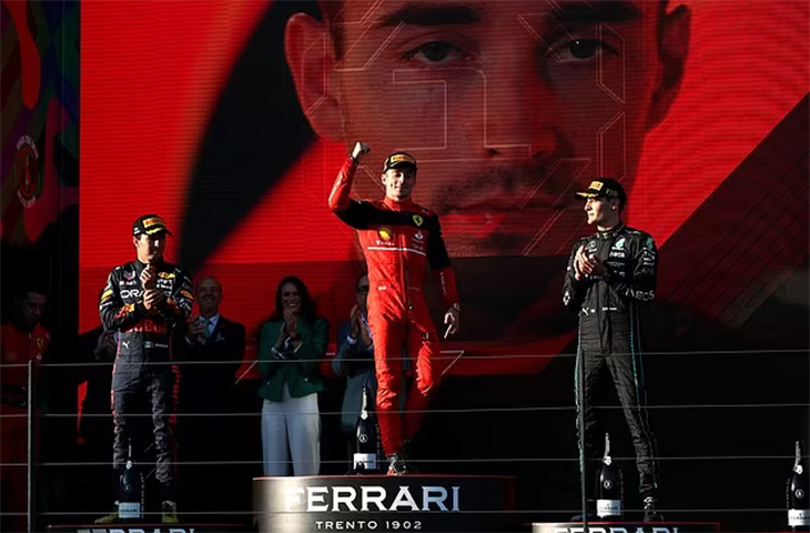 Kết quả đua F1 Grand Prix Úc 10/4: Leclerc thống trị, Hamilton sa sút, Verstappen bỏ cuộc