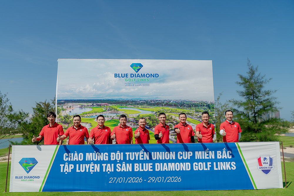 Đội tuyển VGA Union Cup Miền Bắc khởi động luyện tập cho m&ugrave;a giải 2026 tại s&acirc;n Blue Diamond Golf Links