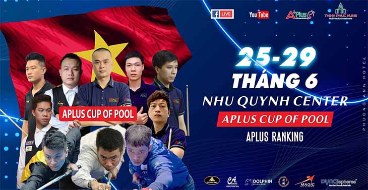 Giải billiard APlus Cup of Pool: Các tuyển thủ dự sân chơi quần chúng lớn nhất lịch sử Giải billiard APlus Cup of Pool: Các tuyển thủ dự sân chơi quần chúng lớn nhất lịch sử