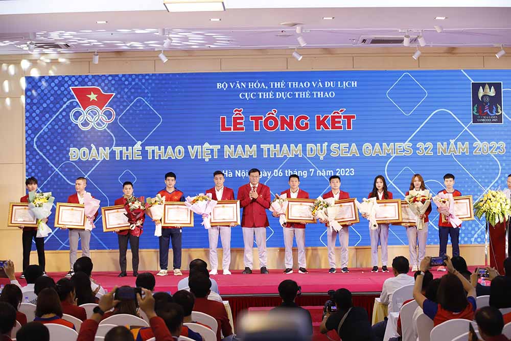 Trên 35 tỉ đồng tiền thưởng cho đoàn TTVN giành ngôi nhất toàn đoàn SEA Games 32