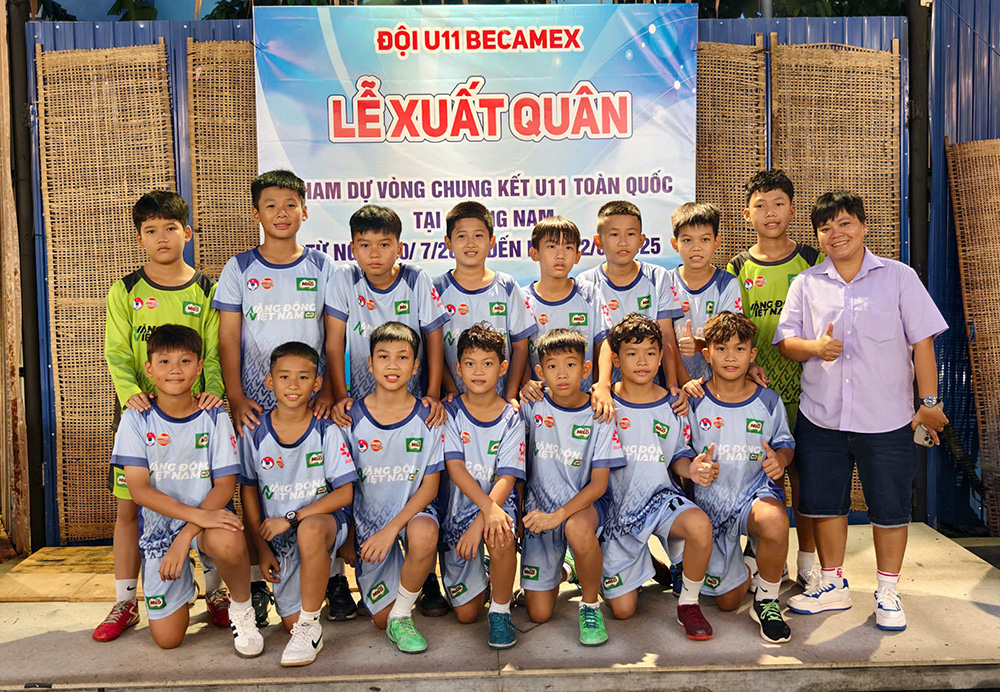 Becamex Bình Dương đặt mục tiêu cao nhất tại VCK bóng đá U11 Quốc gia 2025