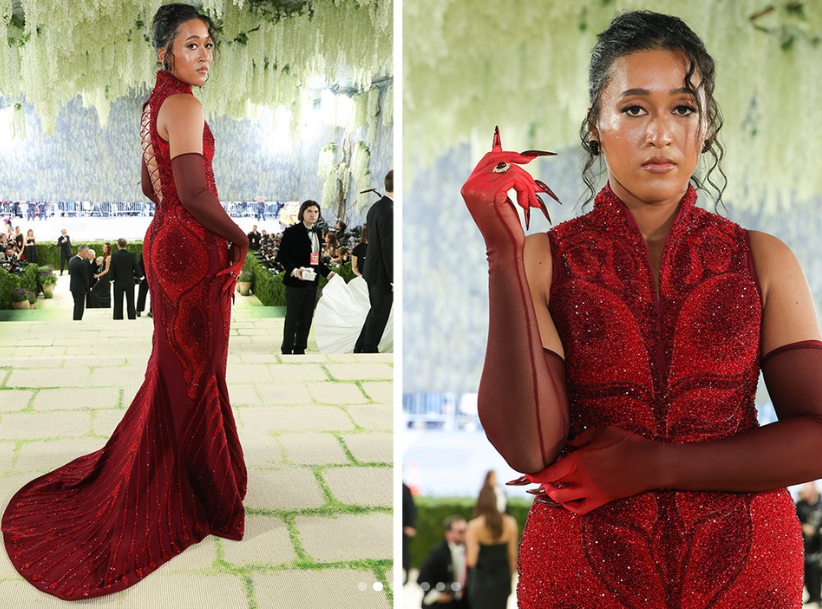 Sao quần vợt Naomi Osaka nổi bật ở Met Gala 2026 với bộ trang phục đính pha lê thực hiện trong 3.280 giờ