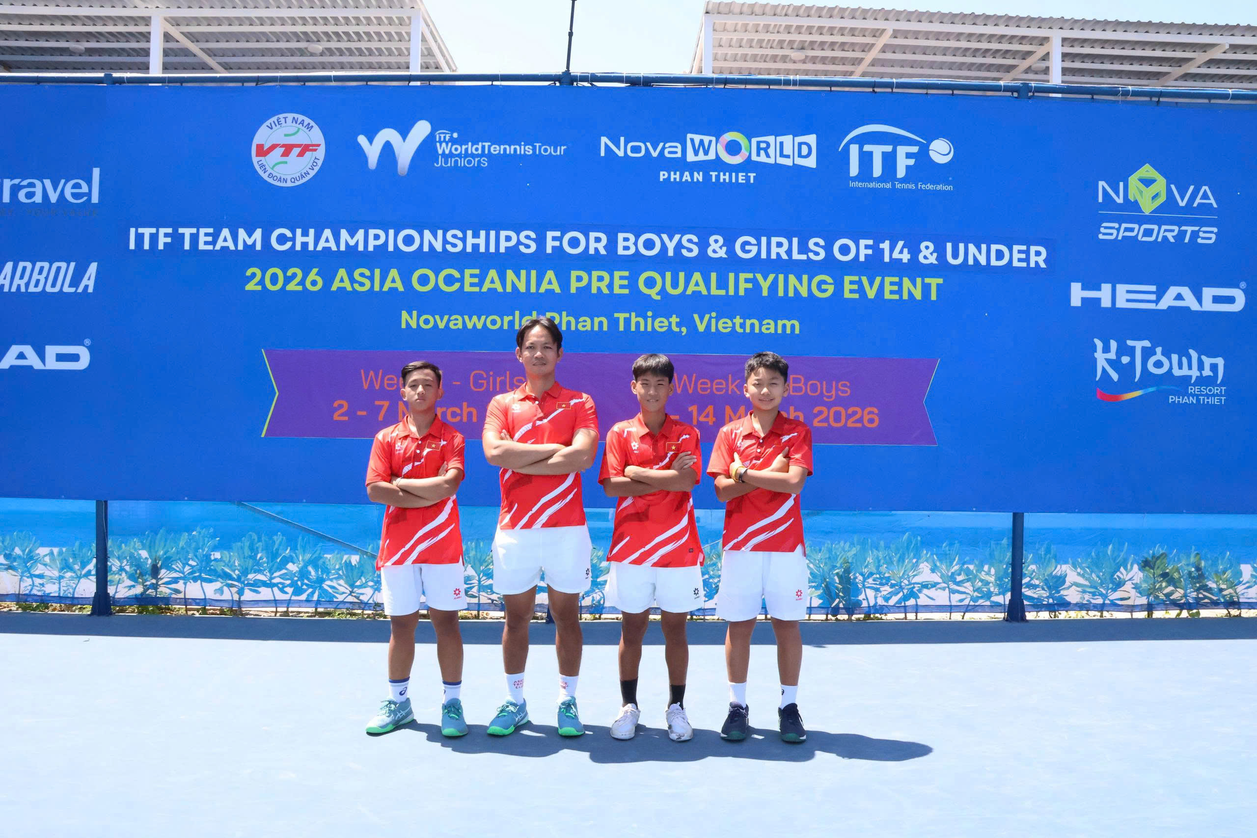 Khai mạc ITF Team Championships U14 tại Phan Thiết: Quần vợt Việt Nam l&agrave; hạt giống số 1 v&agrave; tham vọng vươn tầm ch&acirc;u lục