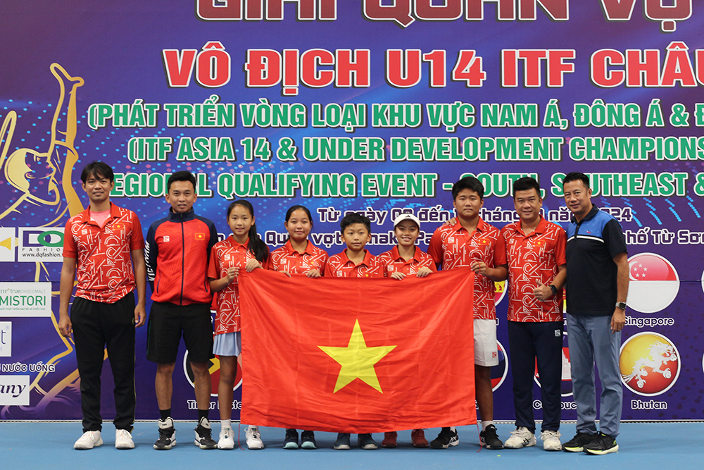 Giải Quần vợt Vô địch U14 ITF Châu Á: Lê Tiến Anh và Vũ Tuấn Phong tỏ ra vượt trội