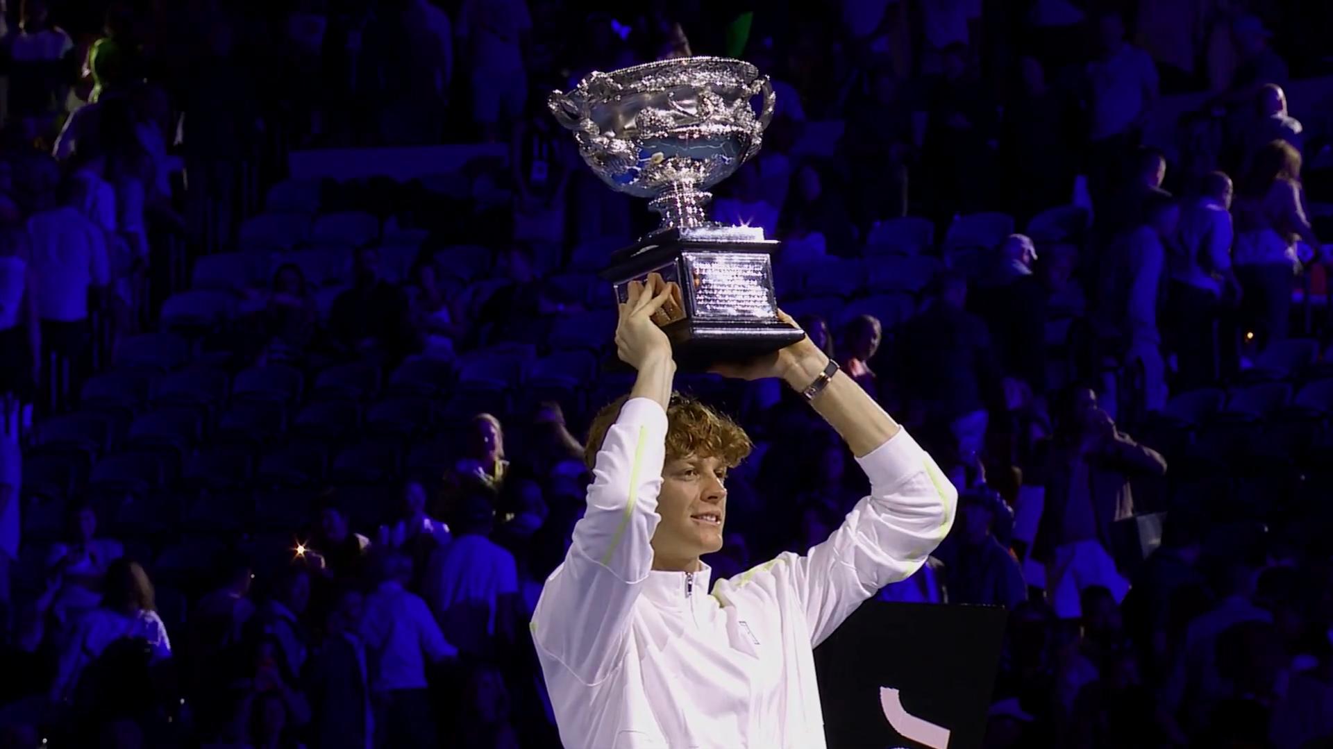 Jannik Sinner nhanh chóng sánh ngang Nadal và chỉ còn kém Djokovic với Federer ở hạng mục quần vợt nào?