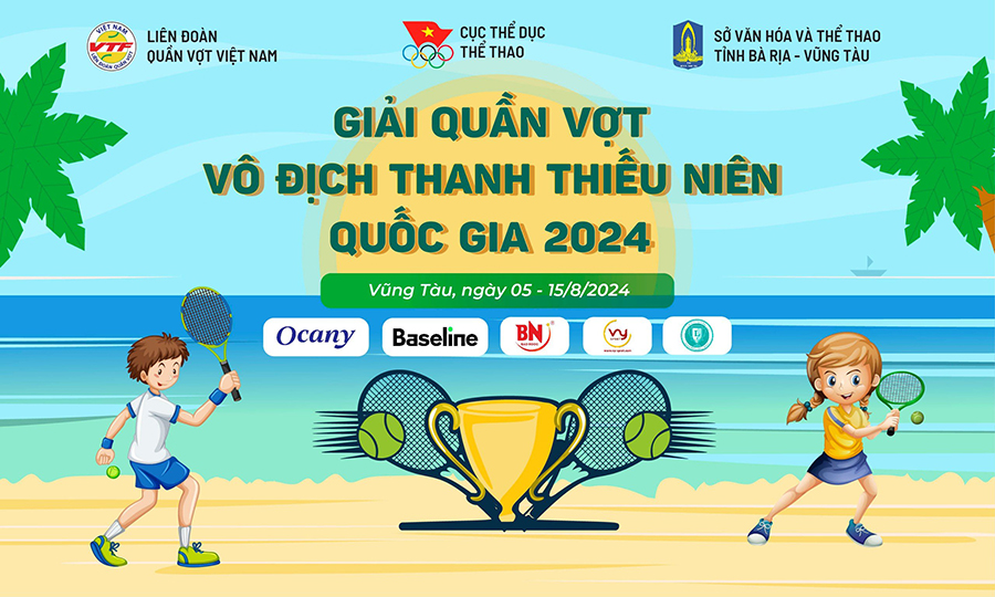 Giải Quần vợt V&ocirc; địch Thanh thiếu ni&ecirc;n Quốc gia 2024 thu h&uacute;t nhiều t&agrave;i năng