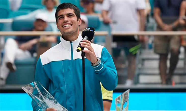 Kết quả tennis mới nhất 4/4: Carlos Alcaraz giành ngôi vô địch lịch sử của Miami Open