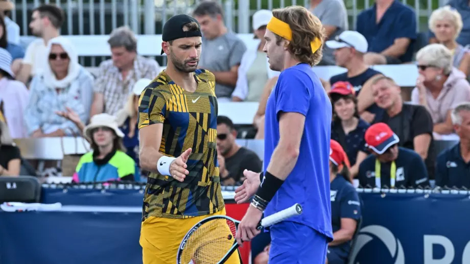 Cùng dự Ultimate Tennis Showdown 2023, Andrey Rublev nói yêu Grigor Dimitrov