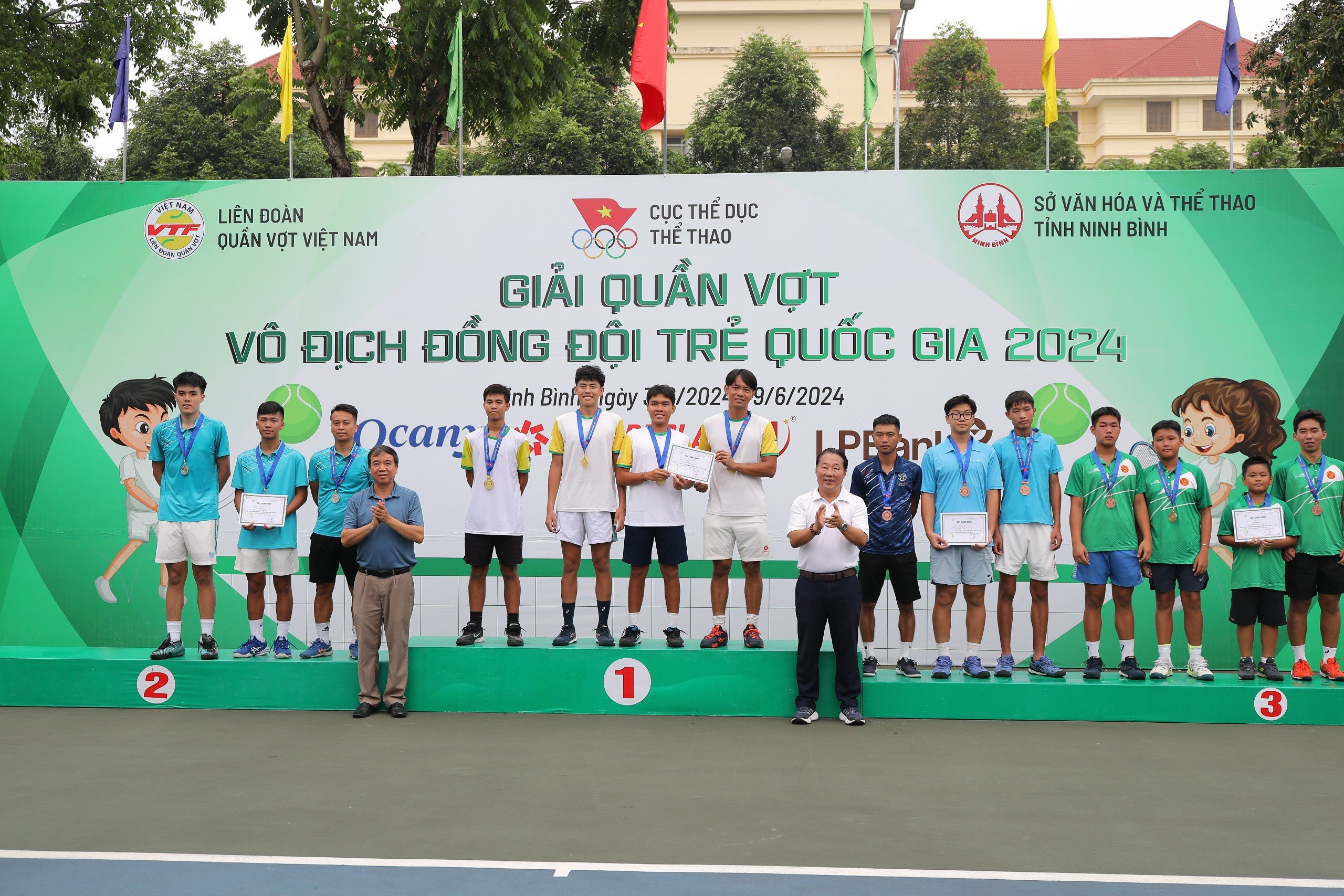 Giải quần vợt Vô địch Đồng đội trẻ Quốc gia 2024: TPHCM dẫn đầu với 4 ngôi vô địch