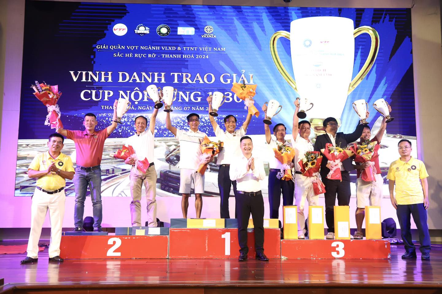 Giải Quần vợt CLB Ngành VLXD - TTNT Việt Nam - Sắc Hè Rực Rỡ Thanh Hóa 2024 hoàn thành sứ mệnh