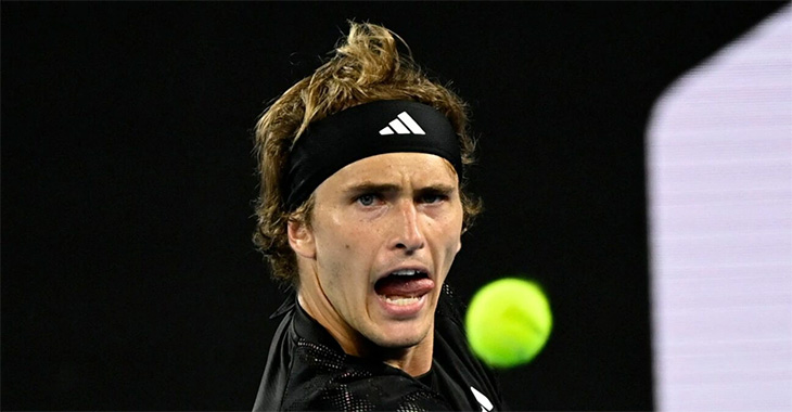 Alexander Zverev chật vật vượt qua Gabriel Diallo ở vòng 1 giải quần vợt Úc mở rộng đầy khó khăn