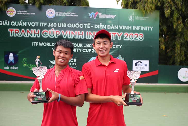 Kết quả tennis ngày 11/3: Minh Phát / Đại Khánh vô địch đôi nam cúp Diễn Đàn Vinh Infinity