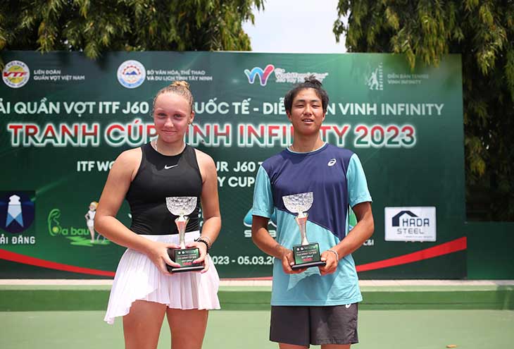 Kết quả tennis ngày 12/3: Thiếu nữ Nga vô địch đơn nữ cúp Diễn Đàn Vinh Infinity Cup 2023