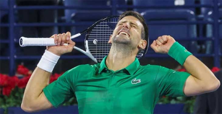 Kết quả tennis mới nhất 22/2: Djokovic thắng thuyết phục tại Dubai
