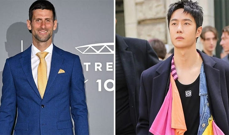 Novak Djokovic đ&aacute;nh quần vợt với ng&ocirc;i sao K-pop Vương Nhất B&aacute;c tại Vạn L&yacute; Trường Th&agrave;nh