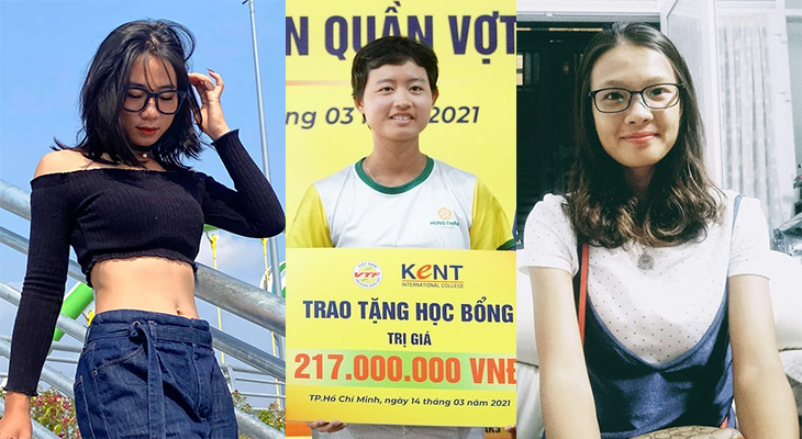 Top 3 người đẹp của tennis Việt Nam: Đ&agrave;o Minh Trang, Nguyễn Thị Mai Hương, Sĩ B&ocirc;̣i Ngọc