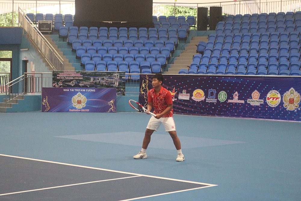 Giải Quần vợt Vô địch U14 ITF Châu Á: Hạt giống số 1 đơn nam Lê Tiến Anh thắng ấn tượng