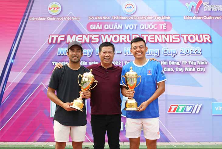 Kết quả tennis ITF WTT M15 Tây Ninh 11/6: Hoàng Nam vô địch đôi nam, tranh vô địch đơn nam