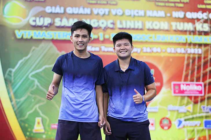 Giải quần vợt Sam Ngoc Linh Kon Tum K5 Cup 2022:&nbsp;Thanh To&agrave;n v&agrave; Tr&uacute;c T&acirc;m lần đầu v&ocirc; địch