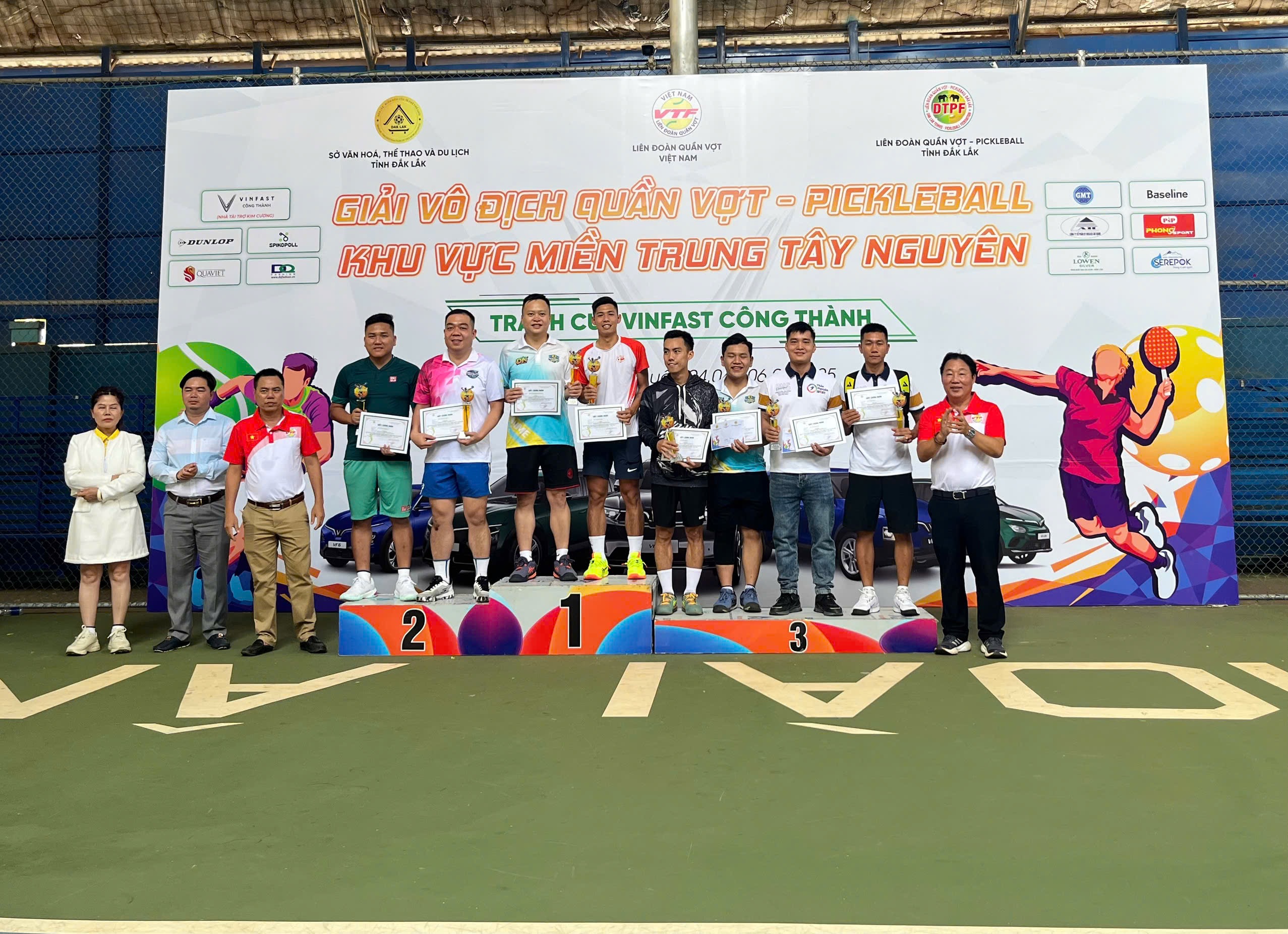 Hơn 200 tay vợt tranh tài tại giải Vô địch Quần vợt – Pickleball phong trào khu vực miền Trung Tây Nguyên