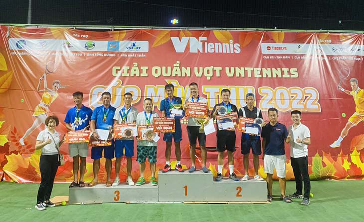 Giải Quần vợt VNTennis - Cúp Mùa thu 2022 thu hút hơn 500 tay vợt