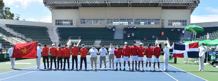 V&ograve;ng Play-offs Davis Cup nh&oacute;m II Thế giới: Việt Nam phải rượt đuổi Cộng h&ograve;a Dominica