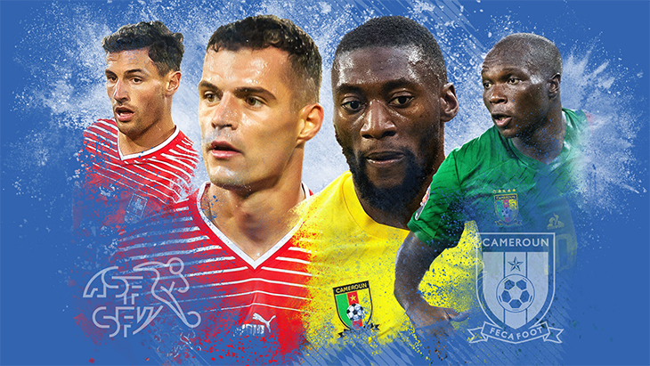 Link xem trực tiếp Thụy Sĩ vs Cameroon 17h00 hôm nay, bảng G World Cup 2022