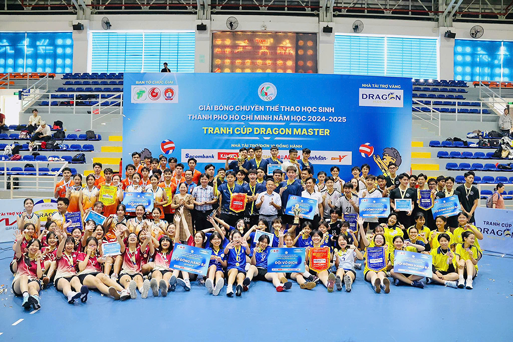 Giải bóng chuyền học sinh TPHCM 2024-2025 tranh Cúp Dragon Master - hành trình chinh phục đỉnh cao của các tài năng trẻ