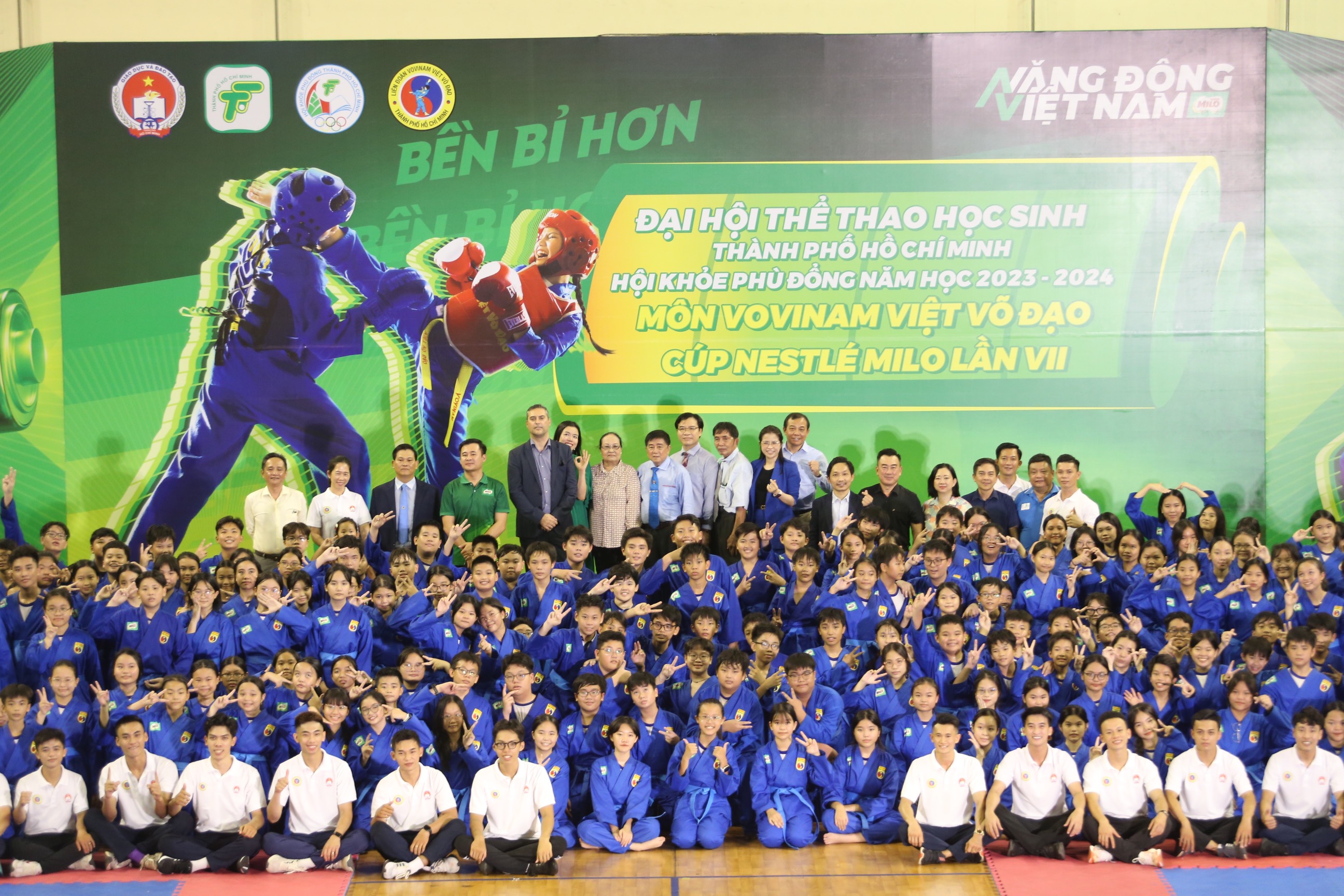 Hơn 1.500 VĐV tranh tài Giải Vovinam Hội khỏe Phù Đổng TP.HCM năm học 2023-2024