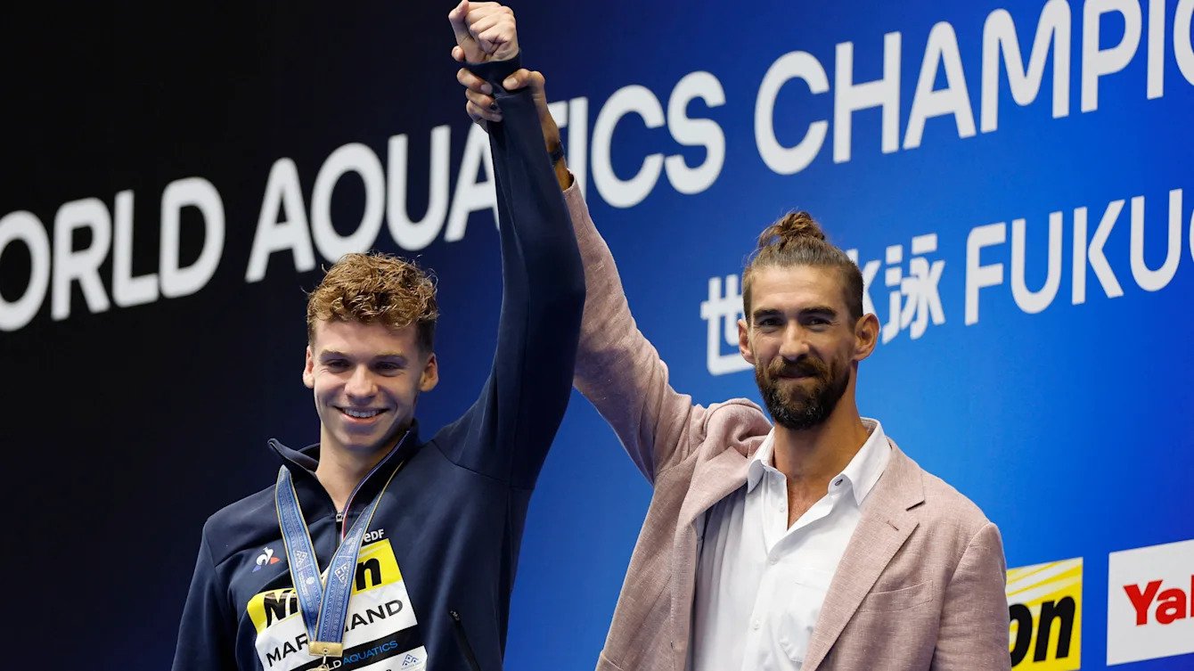 Chàng trai Pháp 21 tuổi phá kỷ lục thế giới tồn tại 15 năm của huyền thoại Michael Phelps tại giải bơi thế giới 2023 Chàng trai Pháp 21 tuổi phá kỷ lục thế giới tồn tại 15 năm của huyền thoại Michael Phelps tại giải bơi thế giới 2023