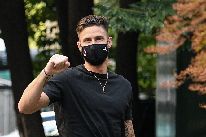 Giroud sẵn s&agrave;ng th&aacute;ch thức lời nguyền số 9 ở AC Milan