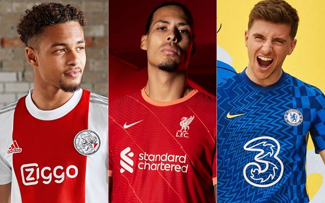 Áo đấu mới của các CLB lớn châu Âu mùa 2021/22