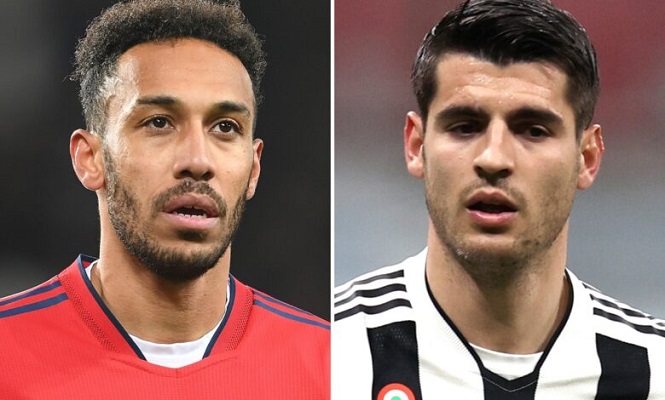 Barca chọn Aubameyang hay Morata vào ngày cuối chuyển nhượng?